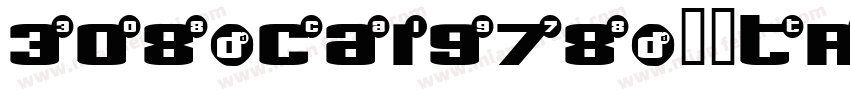 308-CAI978-常规True T字体转换